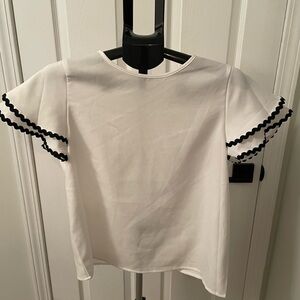 White Top with Black Trim